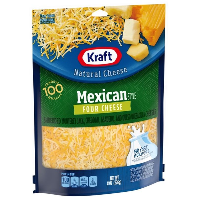 Kraft Finely Shredded Mexican Style Four Cheese (8 oz) from Mariano's