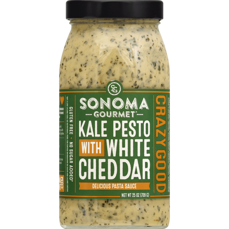 Sonoma Gourmet Pasta Sauce, Kale Pesto with White Cheddar (25 oz