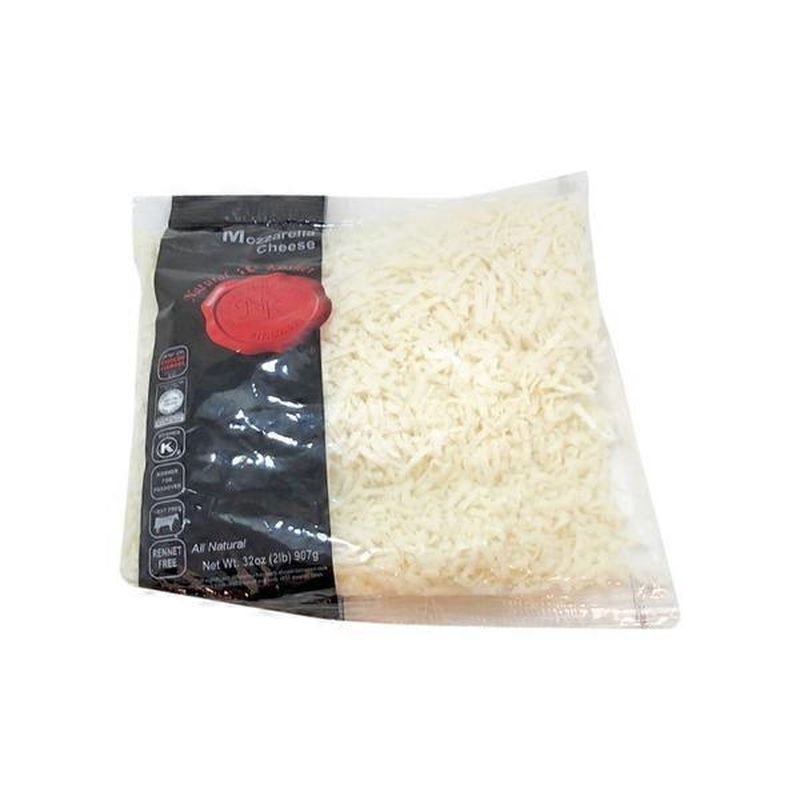 Natural And Kosher Mozzarella Cheese Shredded Kosher (32 oz) from