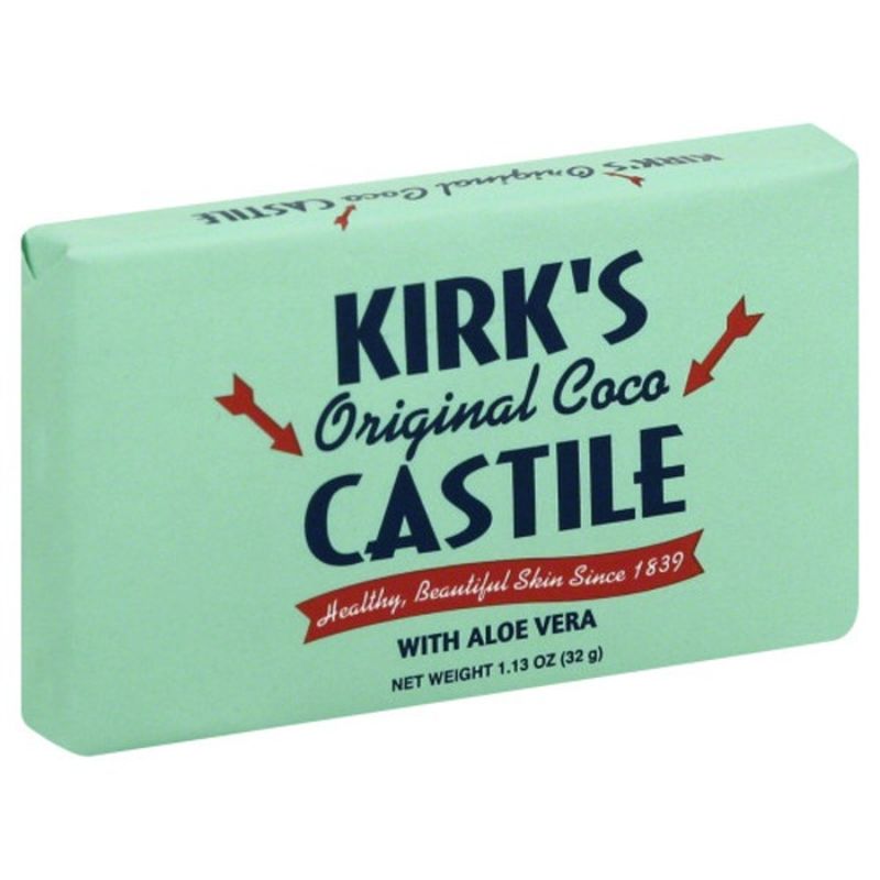 Kirk's 100% Premium Coconut Oil Gentle Castile Soap, Soothing Aloe Vera