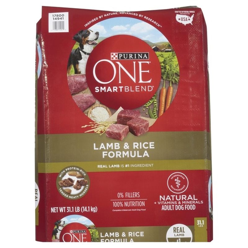 Purina ONE Natural Dry Dog Food, SmartBlend Lamb & Rice Formula (31.1