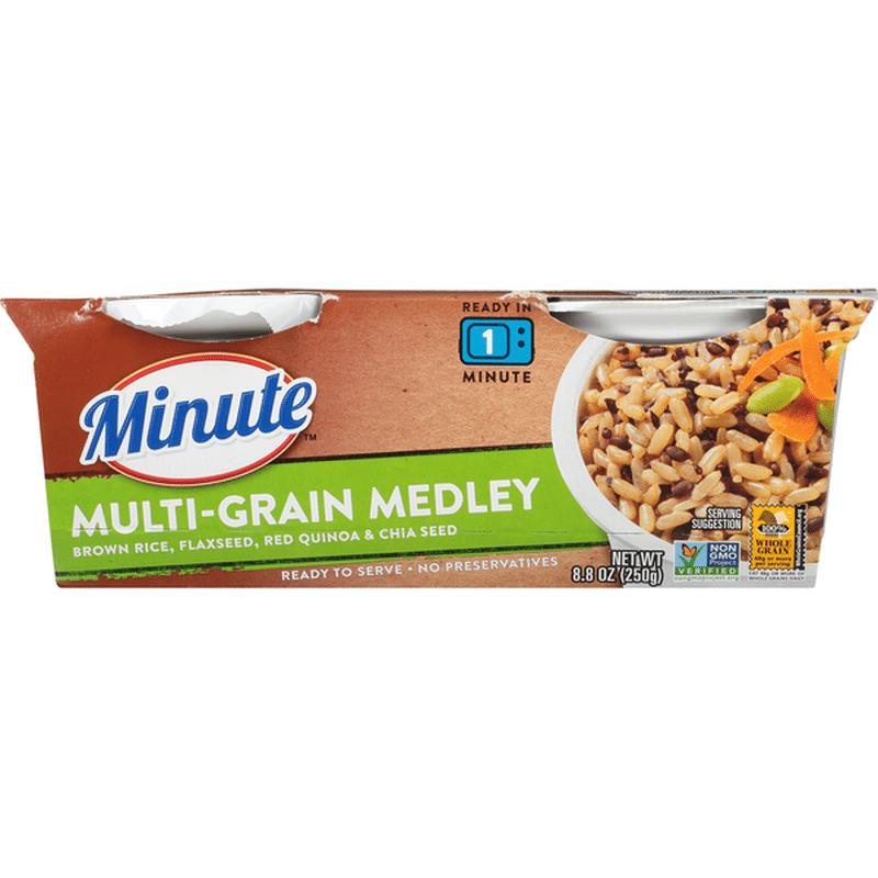Minute Rice Ready to Serve Multi-Grain Medley (4.4 oz) - Instacart