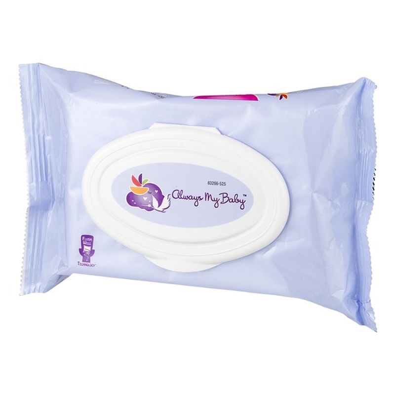 Always My Baby Flushable Toddler Wipes Melonberry (50 ct) Instacart