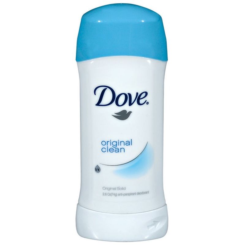 Dove Original Clean Original Solid Anti-Perspirant/Deodorant (2.6 oz ...