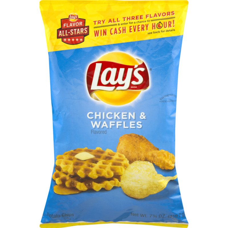 fried chicken lays potato chips