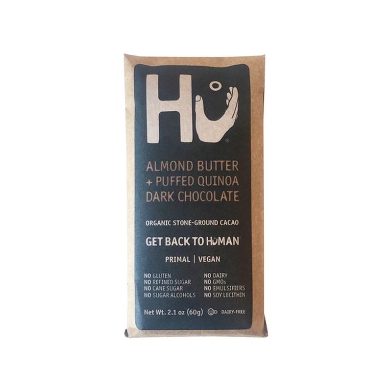 Hu Almond Butter + Puffed Quinoa Dark Chocolate Bar (2.1 oz) Instacart