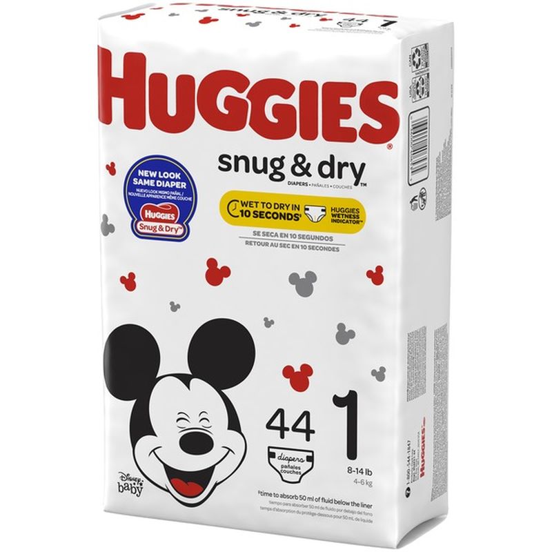 huggies size 1 44 pack