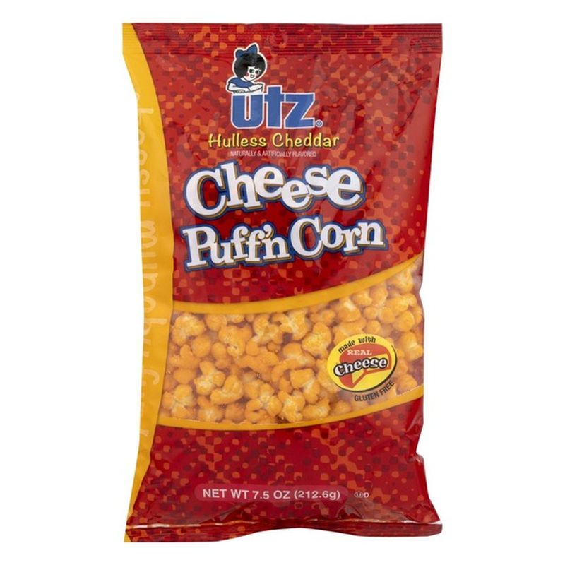 Utz Puff'n Corn Hulless Cheddar Cheese (7.5 oz) - Instacart