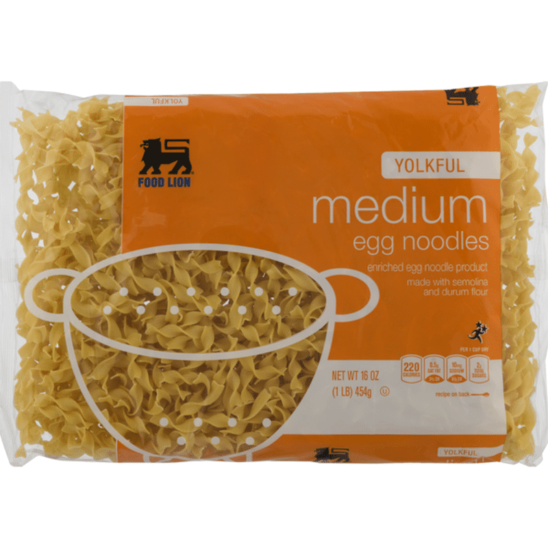 Food Lion Egg Noodles, Yolkful, Medium, Bag (16 oz) Delivery or Pickup