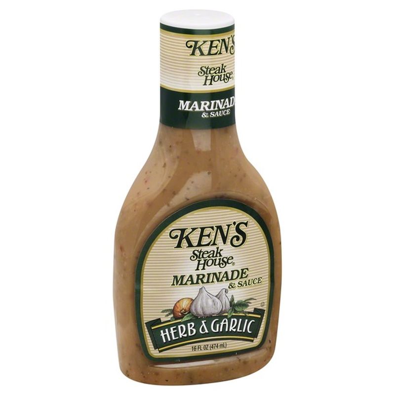 Kens Steakhouse Marinade And Sauce Herb And Garlic 16 Fl Oz Instacart 