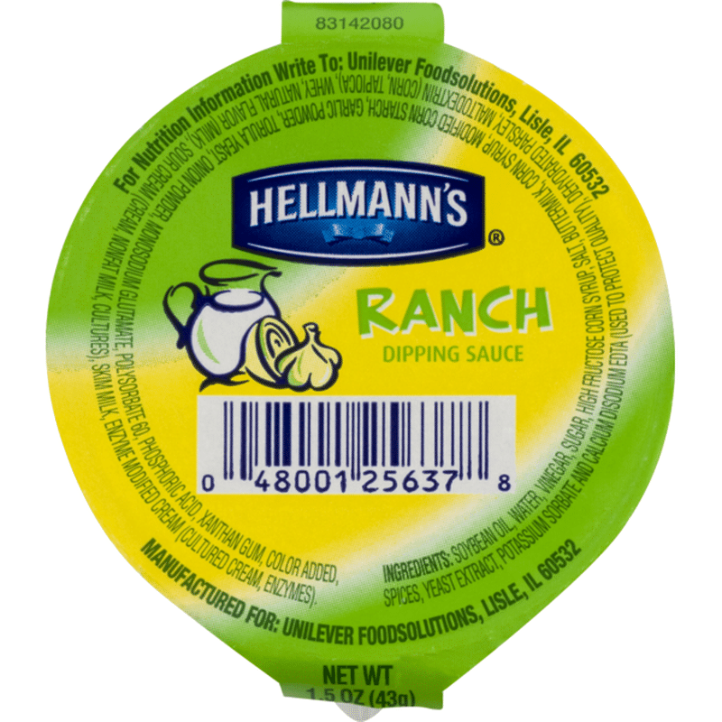 Hellmann's Ranch Dipping Sauce Cups (1.5 oz) Instacart