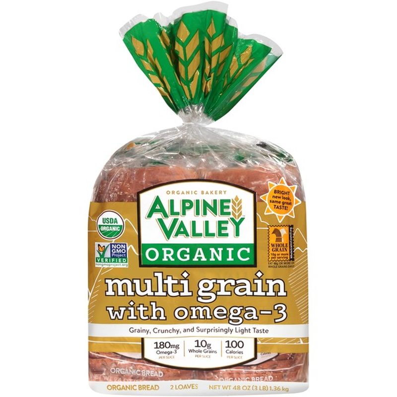 Alpine Valley Organic Multi Grain with Omega3 Bread (24 oz) Instacart
