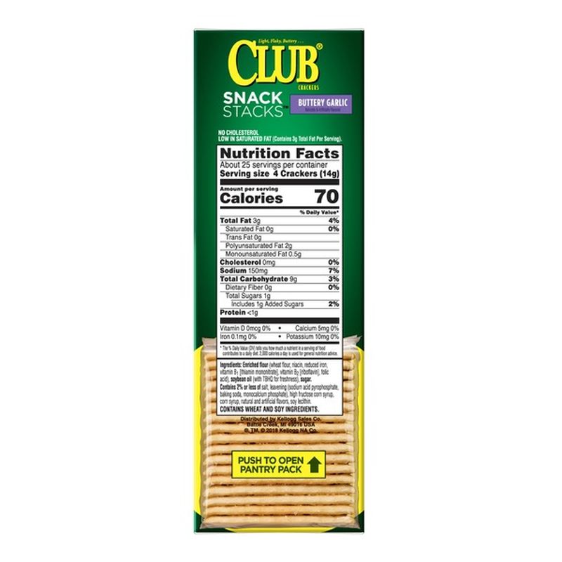 Keebler Club Crackers Buttery Garlic (12.5 oz) Instacart