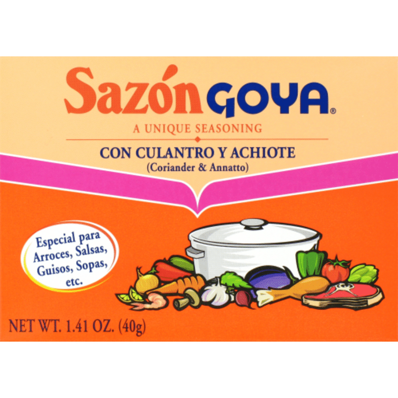 Goya Sazón Seasoning With Coriander And Annatto 1 41 Oz Instacart