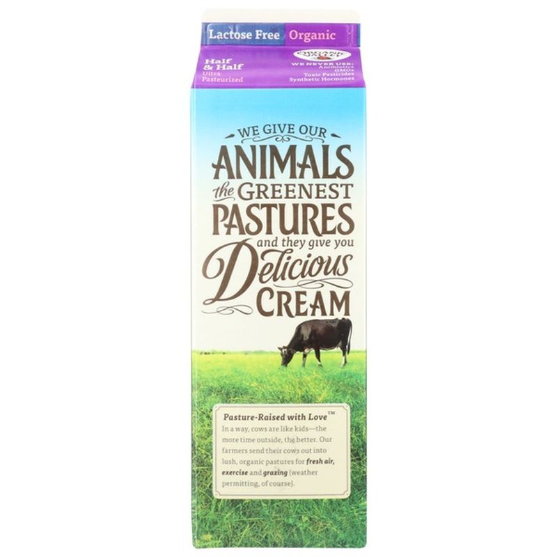 Organic Valley Organic Lactose Free Half And Half 32 Oz From Albertsons Instacart 4532