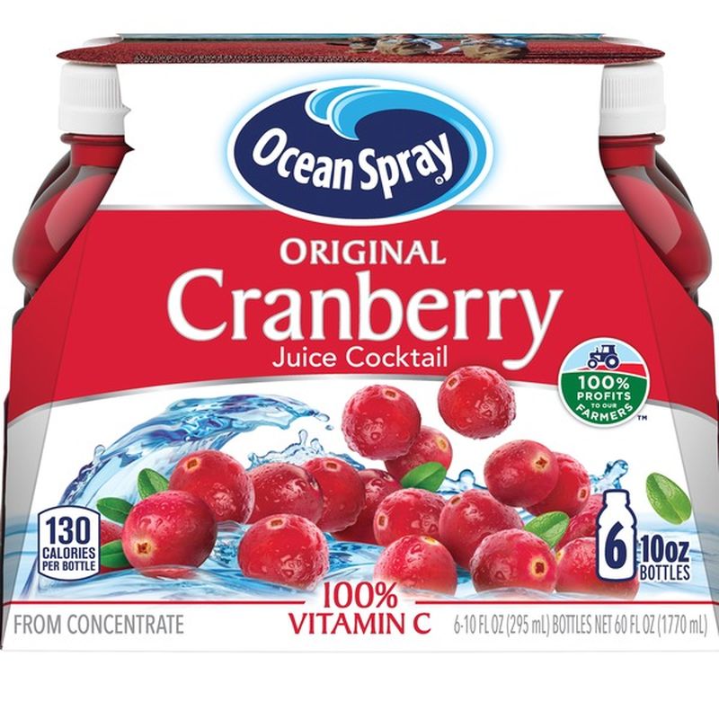 Ocean Spray Cranberry Juice Cocktail Original 6 CT (10 fl oz) Instacart