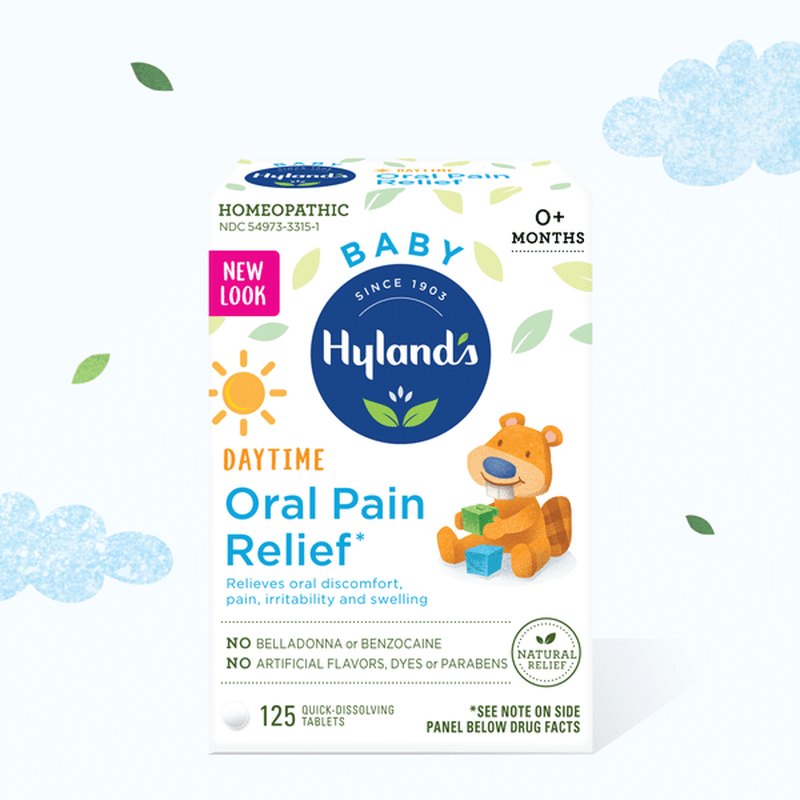 Hyland's Baby Oral Pain Relief Tablets with Chamomilla, Soothing