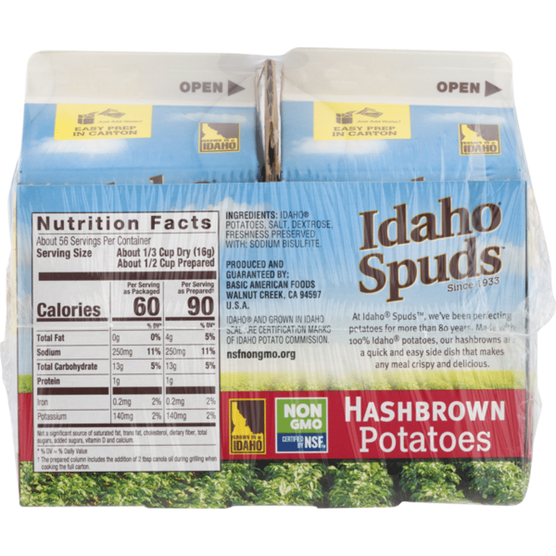 Idaho Spuds Hashbrown Potatoes (4.2 oz) Delivery or Pickup Near Me