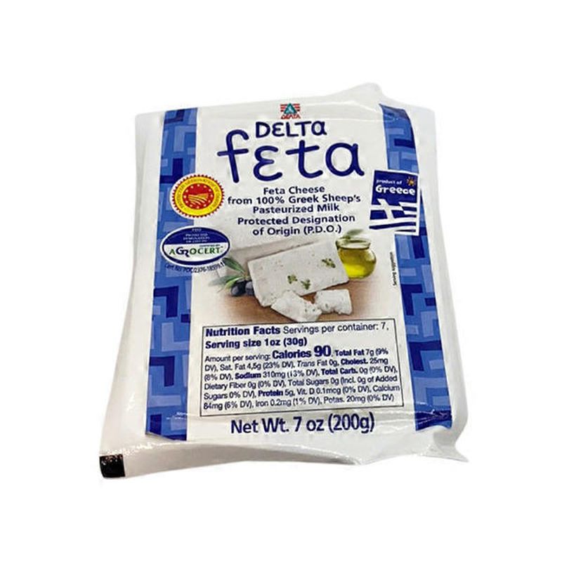 Delta Feta Cheese From 100 Greek Sheep's Pasteurized Milk (each