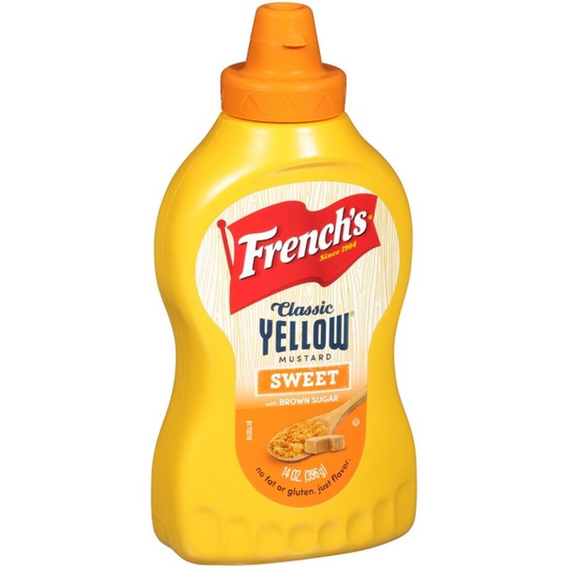 French's® Sweet Classic Yellow Mustard with Brown Sugar (14 oz) Instacart
