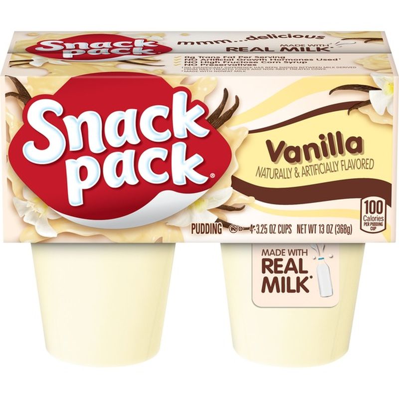 Snack Pack Pudding Vanilla (3.25 oz) from Kroger Instacart