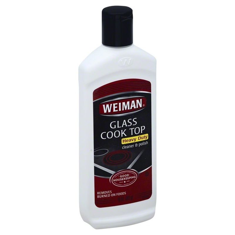 Weiman Cleaner & Polish, Glass Cook Top, Heavy Duty (10 fl oz) from