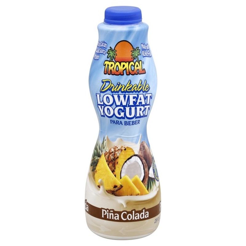 Tropical Yogurt, Drinkable, Lowfat, Pina Colada (28 oz) - Instacart