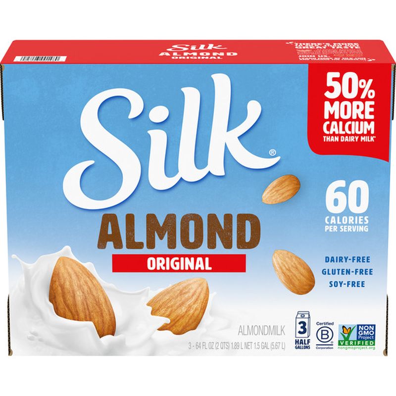 Silk Original Almond Milk (64 fl oz) Instacart