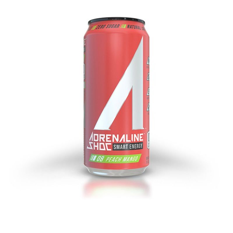 Adrenaline Shoc Peach Mango Smart Energy Drink (16 fl oz) - Instacart