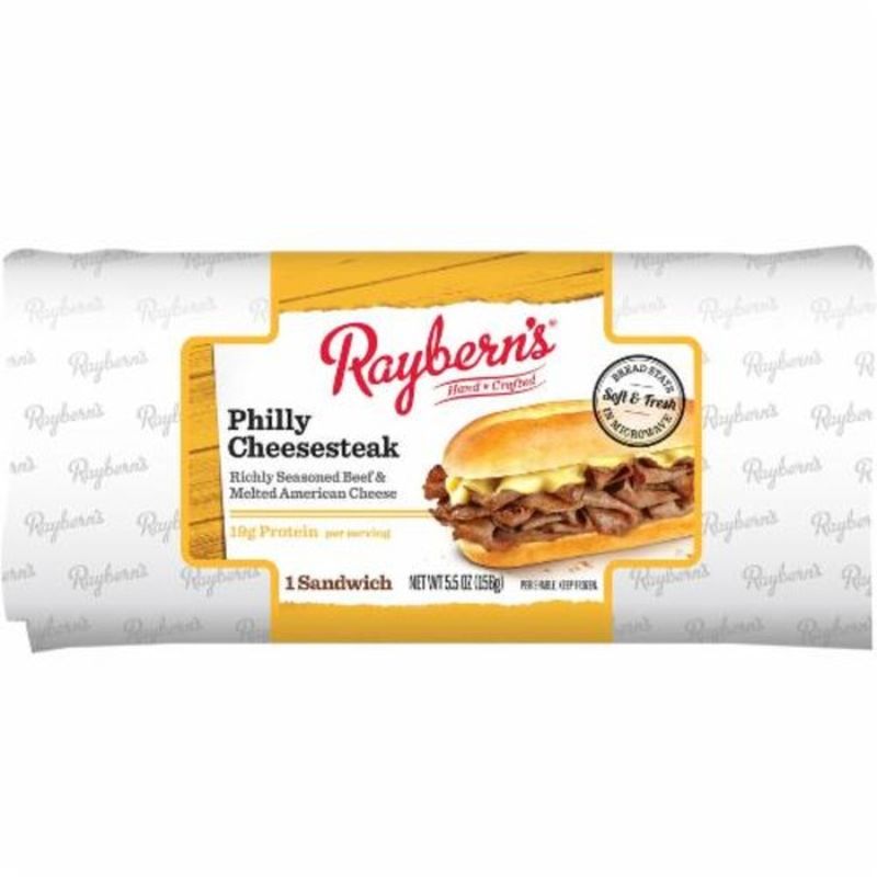 Raybern's Philly Cheese Steak Sandwich (33 Oz) - Instacart