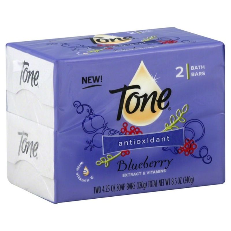 Tone Bath Bars, Antioxidant, Blueberry Extract & Vitamins (4.25 oz