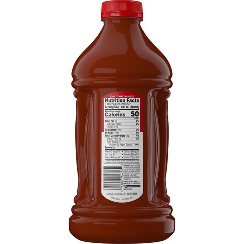 Campbell's® Low Sodium Tomato Juice (64 fl oz) Instacart