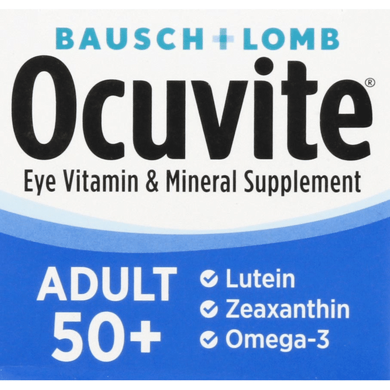 Ocuvite Eye Vitamin Adult 50 Mini Soft Gels 90 Each Instacart