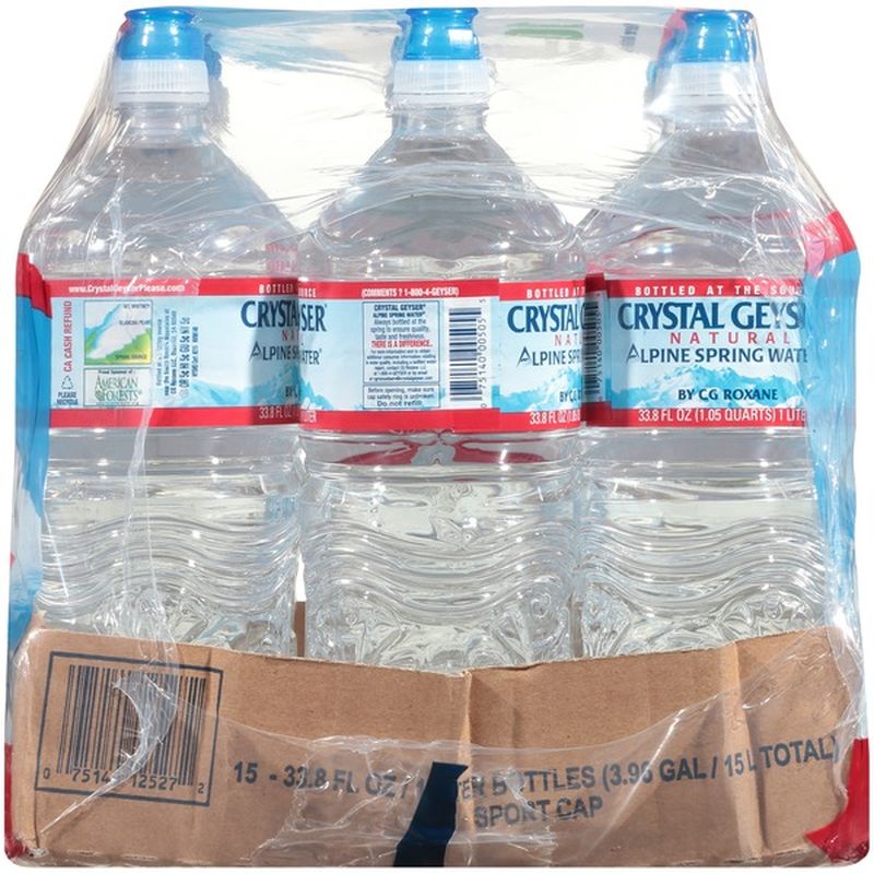 Crystal Geyser Alpine Spring Water Natural Alpine Spring Water (33.8 fl