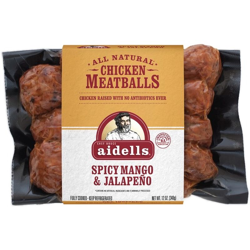 Aidells Chicken Meatballs Spicy Mango & Jalapeno (0.75 lb) from Safeway ...