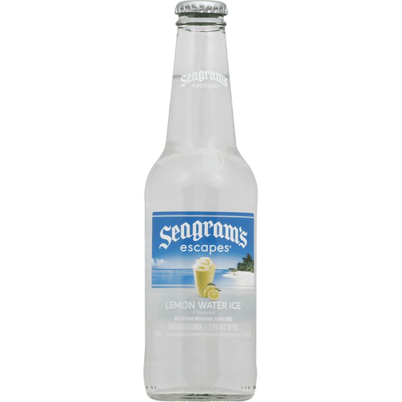 Seagrams Escapes Beer, Lemon Water Ice Flavor (fl oz) Instacart