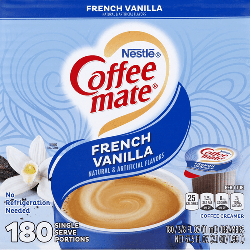 Nestlé Coffee Mate Coffeemate SingleServe Creamer, French Vanilla (180 ct) from BJ's Wholesale