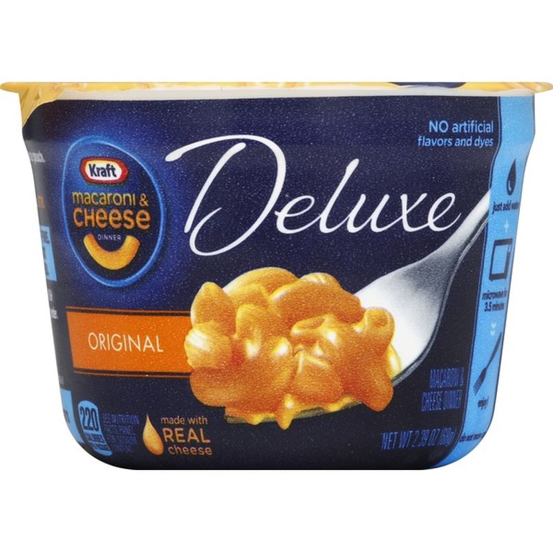 Kraft Easy Mac Original Cheddar Cheese Deluxe Macaroni & Cheese Cup (2. ...