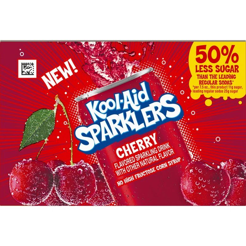 KoolAid Sparklers Cherry Flavored Sparkling Drink (7.5 fl oz) Instacart