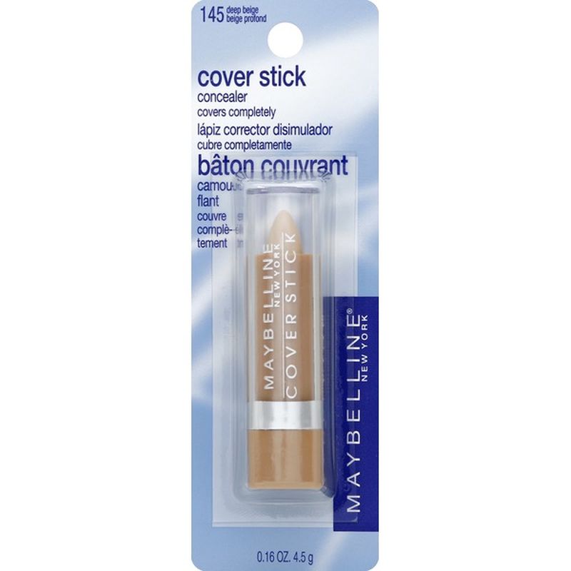 Maybelline Concealer, Cover Stick, Deep Beige 145 (0.16 oz) from CVS Pharmacy® Instacart