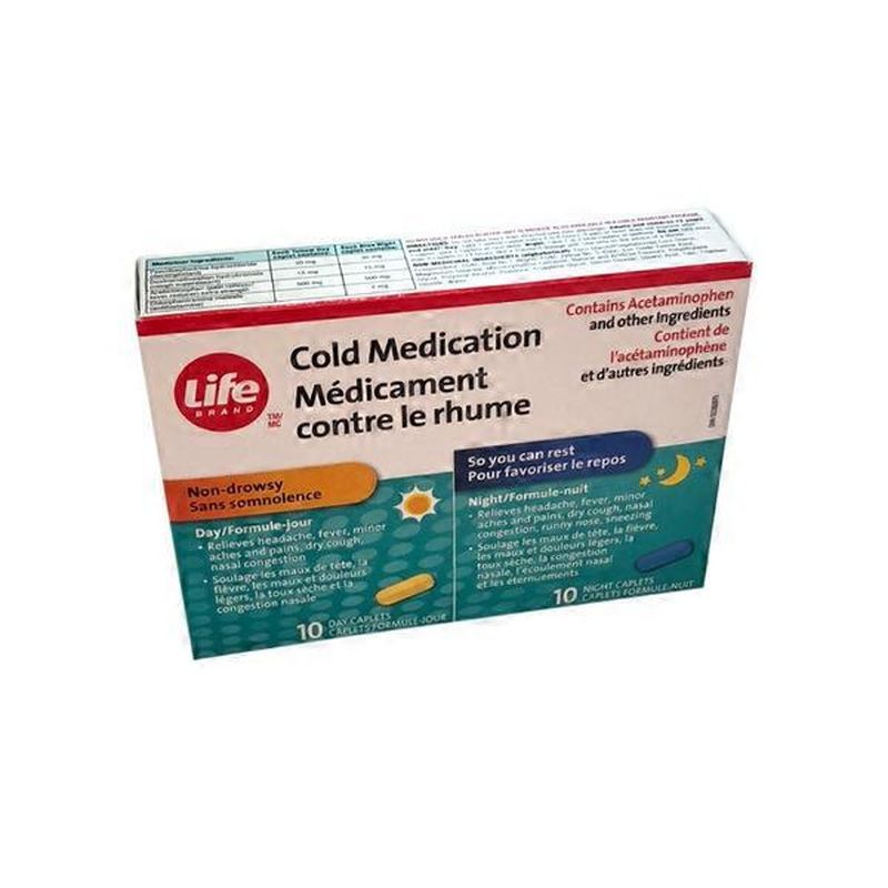 Life Brand Extra Strong Cold Day & Night Relief (each) Instacart