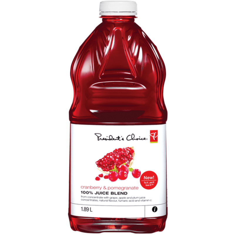 President's Choice 100 Pomegranate &Cranberry Juice Blend (1890 ml