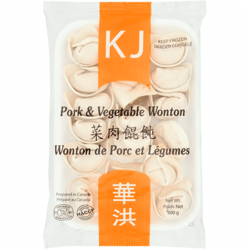 Kj Foods Vegetable & Pork Wontons