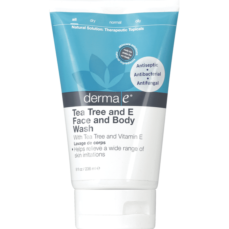 Derma E Face And Body Wash Tea Tree And E 8 Oz Instacart