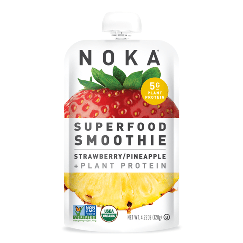 Noka Superfood Fruit Smoothie, Strawberry Pineapple (4.22 oz) Instacart
