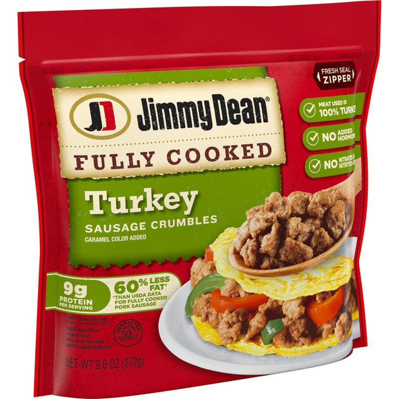 Jimmy Dean Fully Cooked Breakfast Turkey Sausage Crumbles (9.6 oz) Instacart