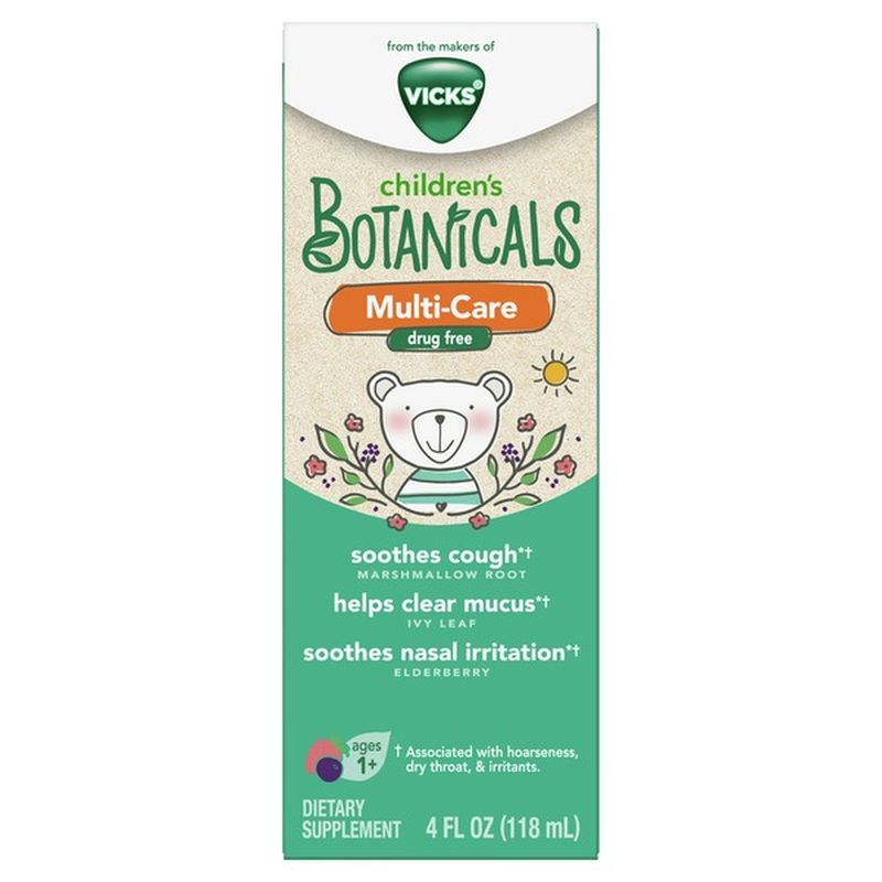 Vicks Children’s Botanicals Cough Syrup + Mucus + Nasal*, Day, Drug