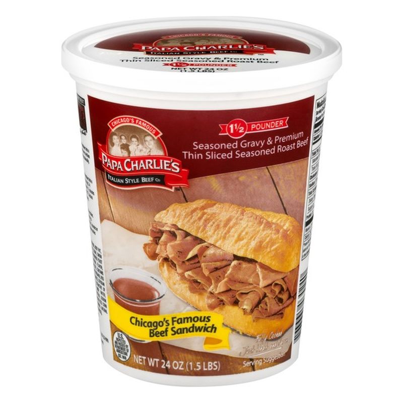 Papa Charlie's Italian Style Beef Seasoned Gravy & Premium Thin Sliced