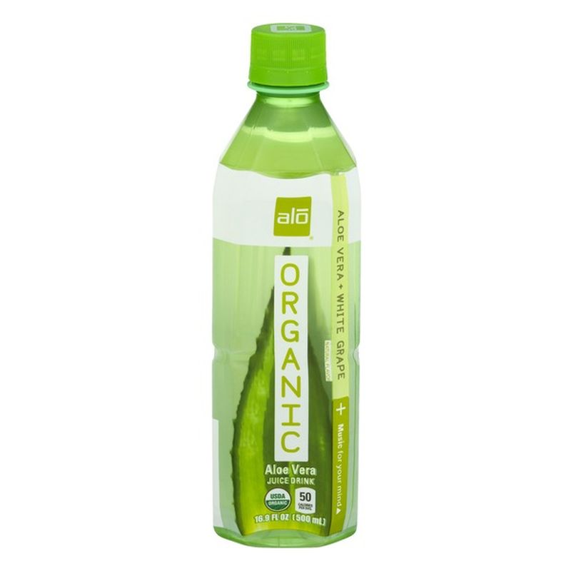 ALO Organic Aloe Vera Juice Drink Aloe Vera + White Grape