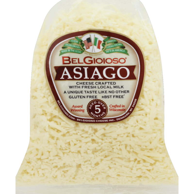 BelGioioso Cheese, Shredded, Asiago (8 oz) - Instacart